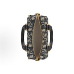 DIOR Groove 16 nano Detachable and adjustable shoulder strap zipper Oblique monogram single-shoulder crossbody handbag Mini Women\'s blue and black